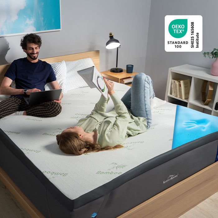 Vrchní matrace Premium Comfort - Topper Na Matraci S Gelovou Paměťovou Pěnou